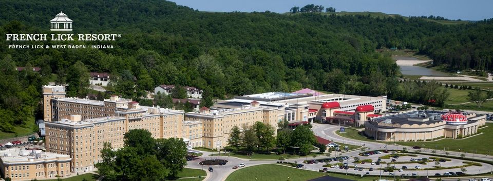 May be an image of text that says 'FRENCHLICKRESORT FRENCH LICK RESORT FRENCH LICK FAENCHLICK&WESTBADEN-INDIANA & WEST BADEN INDIANA 11112'